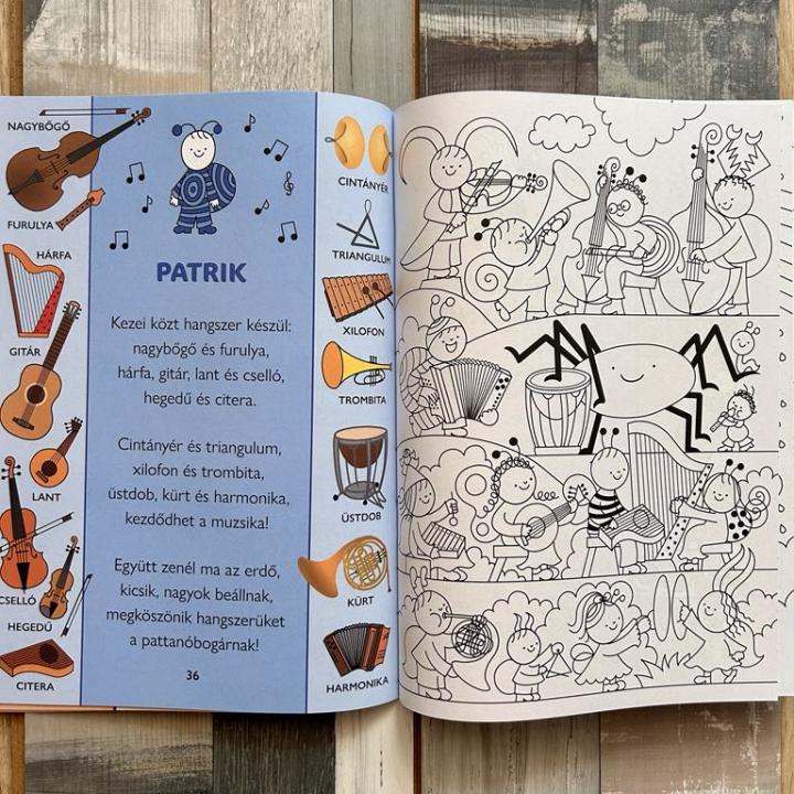 Bogyó és Babóca mondókás kifestő óvodásoknak