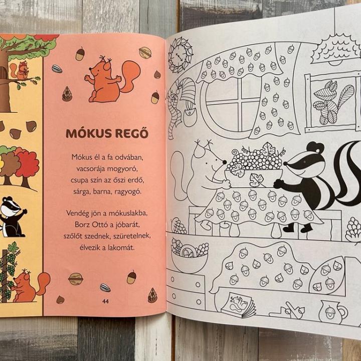 Bogyó és Babóca mondókás kifestő óvodásoknak