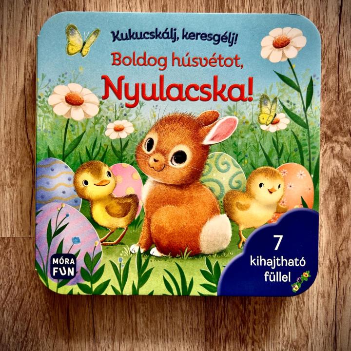 Kukucskálj, keresgélj! - Boldog húsvétot, Nyulacska! - 7 kihajtható füllel