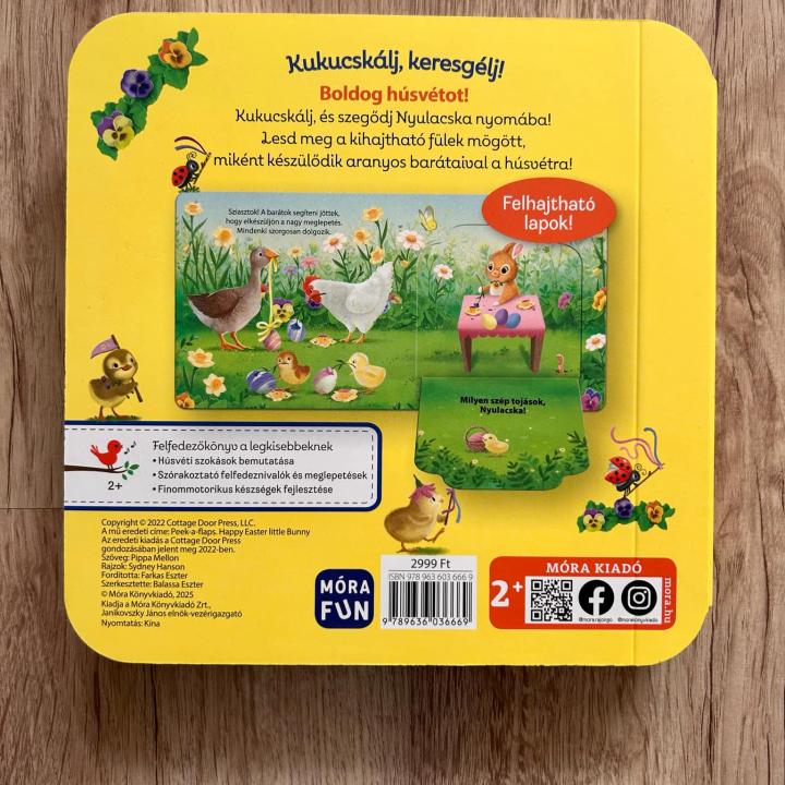 Kukucskálj, keresgélj! - Boldog húsvétot, Nyulacska! - 7 kihajtható füllel